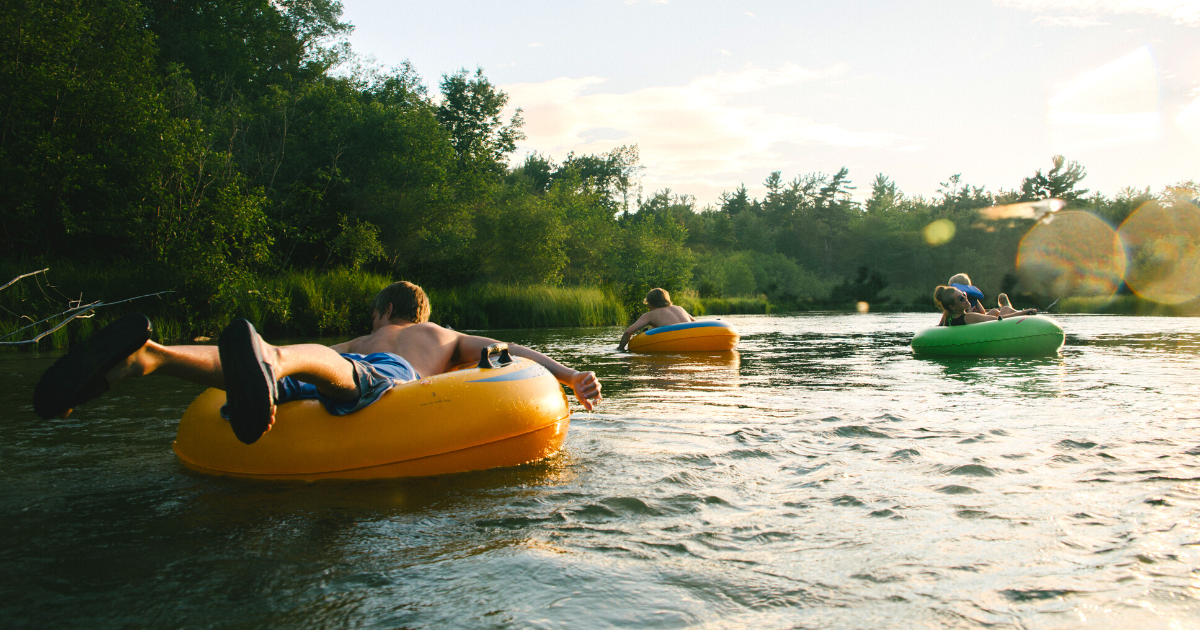 Tubing in Minnesota Two Rivers Campground