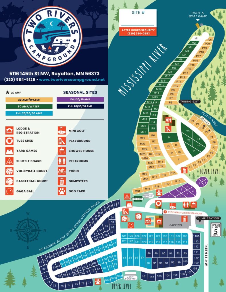 Two Rivers Park map Front